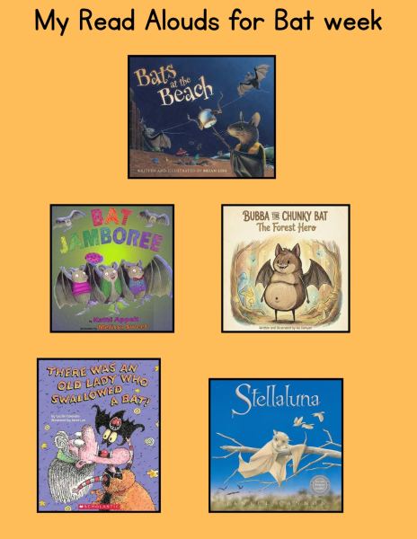 Read Alouds, Bats theme
