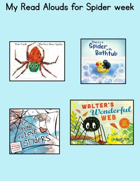 Read Alouds, Spiders theme