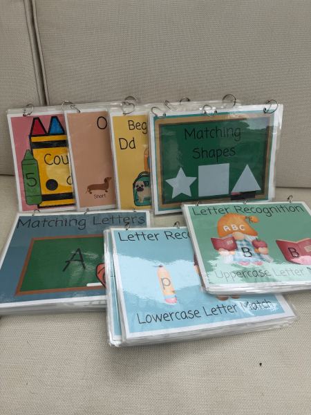 Prekindergarten educational activity games reading and math