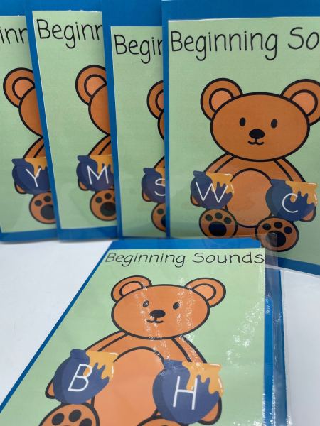 Set of 5 file folder game beginning sounds